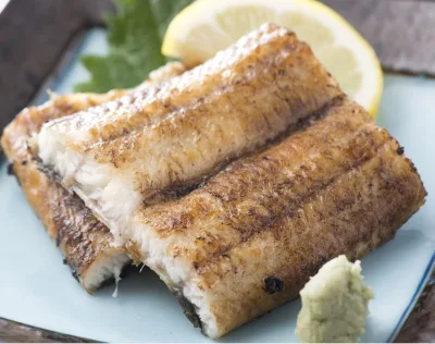 Shirayaki , White Roasted Eel , Anago, Plain Broil Eel, Precooked , Barbeque , Grilled Eel Fish