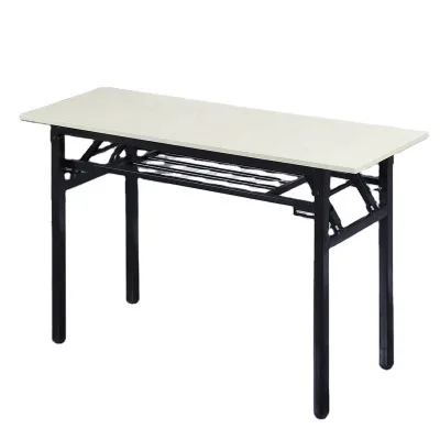 Modern Design Rectangular Simple Folding Table Foldable School Desk