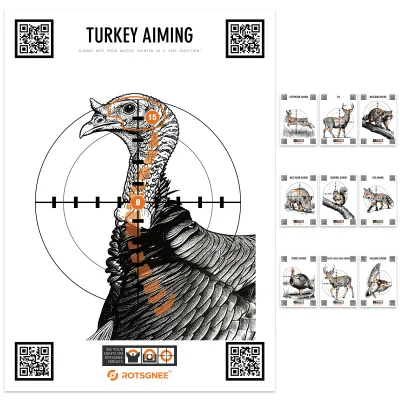 Indoor Outdoor 10 Animal Target Paper Custom Personalized OEM Paper Shooting Targets