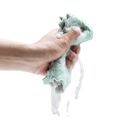 Vegetarian Double-Sided Strong Absorbent Rags Non-Linting Non-Stick Dish Towel Wet and Dry Household Dishcloth Hot Sale