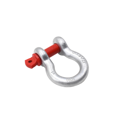 U Type Bow Shackle 1700kg Galvanized Carbon Steel Nobles Grade S Screw Pin Multi-Functional Factory Painted Shackles