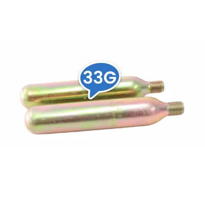 Portable FD FD1330 33 Grams Steel CO2 Cartridge 1/2 Thread Low Pressure Cylinder cartucho with 99.999% Purity for Life Jacket