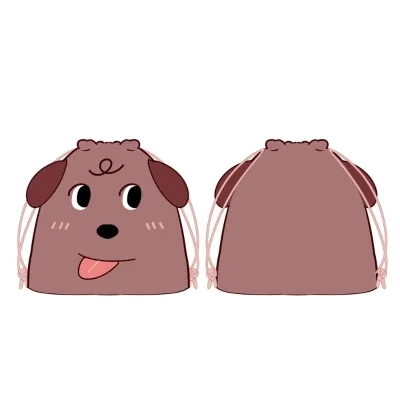 Wholesale High Quality Custom Plush Bag Drawstring Bag Stuffed Animal Shape Cute Handbag Plush Pouch