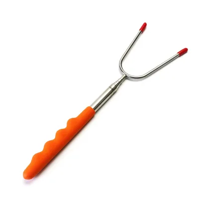 Steel Bbq Skewer Iron Stainless Steel Skewer Metal Skewers Marshmallow Expandable Roasting Stick Stainless Steel Hot Dog Forks