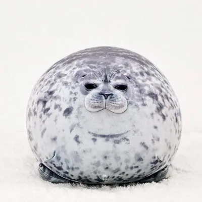 Soft Skin Touch Seal Plush Pillow Cartoon Sea Animal Stuffed Toy Cushion Home Sofa Bed Decorative Throw Pillow Gift