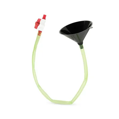 New Single Beer Funnel Clear PVC Tube Sports Gaming Entertainment Customizable Logo Available