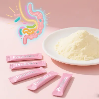 OEM Probiotics Formula Powder + Prebiotic Blend 100B CFU/g Powder High Activity for Intestinal Flora Solid Drink