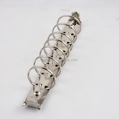 Factory 2026 New Binder Clip,Metal R/D Shape 7 Rings Clip/file Folder