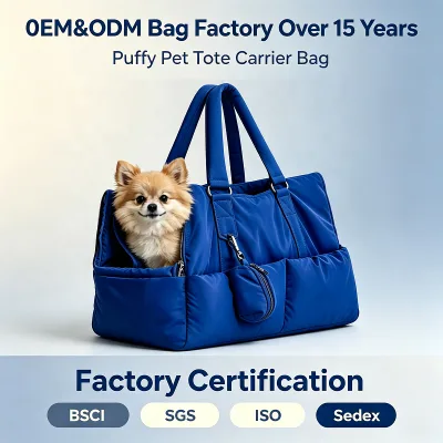 OEM&ODM Fashion Pet Travel Tote Handbag Side Opening Design Soft Puppy Carrier Bag Wholesale for Pet Supplies Retailers
