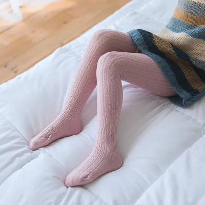 0-7 Years Kids Tights Double Cylinder Custom Designer White Pink Winter Autumn Baby Kids Girl Tights