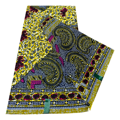 Fashion and Breathable 100% Cotton African Real Wax Style Printed Fabric for Bag Garment Dress