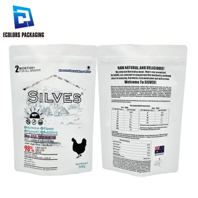 500g Factory Price Customized Colorful logo Printing Frozen Food Bag Plastic Packaging Packing for Food Stand up Pouch