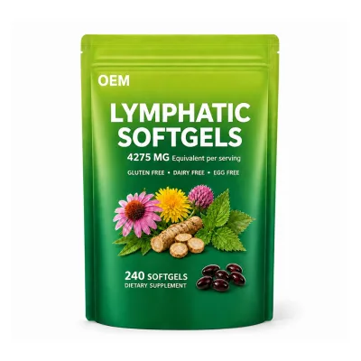 OEM/ODM Lymphatic Softgel Supplement 240 Softgles Capsules Supplements for Adult