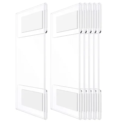 Acrylic Sign Holder 8.5x11 Wall Mount Acrylic Stand Display Modern Design Multifunction Living Room Bathroom Display Rack
