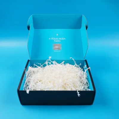 Custom White Paper Raffia Decorative Packaging Filler Recyclable Crinkle Paper for Gift Boxes and Luxury Packaging