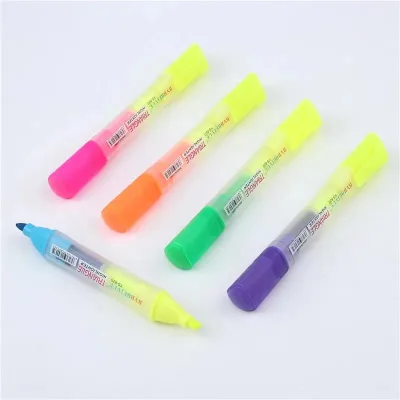 Office Fast Drying Double Headed Outline Pen Fluorescent Note Marker Pen