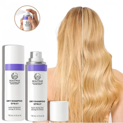 Supplier Wholesale Dry Shampoo Spray Relieve Itchy Scalp Manage Oily Roots Botanical Scented Fine Fragrance Deodorizing Spray