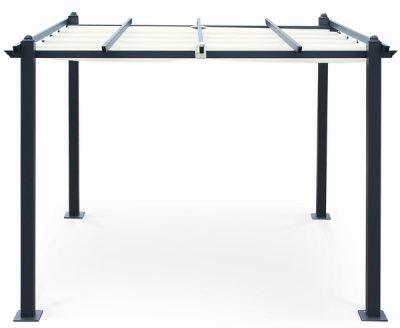 Luxury Patio Aluminum Pergola Pavilion Gazebo with Retractable Canopy Shades Aluminium Gazebo for Garden