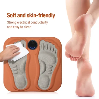 Hot Sale USB Charging Wireless Electric Portable Foot Massage Device Ems Pulse Foot Massager Mat Pad for Relax and Pain Relief