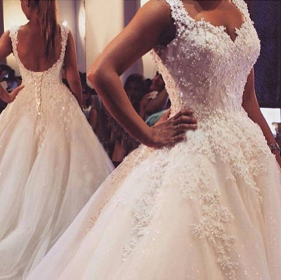 Bride Dress Wedding Dress Lace Sleeveless a Line Wedding Gowns Bridal Back Lace up Dress White Ivory