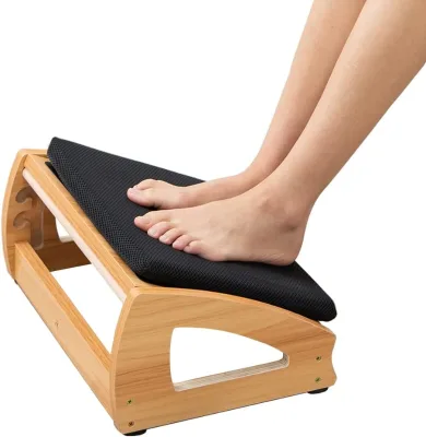Eco-Friendly Comfort Sustainable Foot Pedestal Adjustable Height Office Footrest Foot Pad for Office Desk