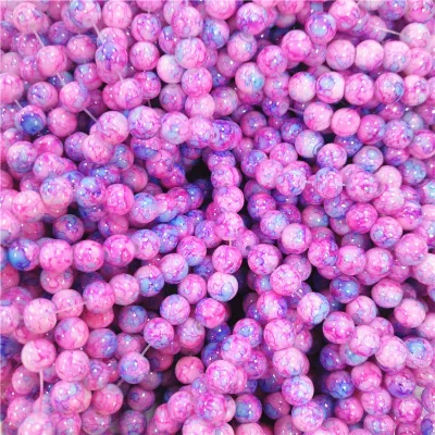 Wholesale High Quality Colorful Glass Pearls Beaded Flower Pattern Beads for Jewelry Making