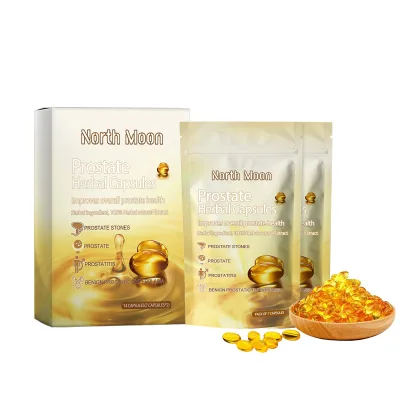 North Moon Men's Herbal Care Capsules Relieve Male Prostate Discomfort Matte Finish Liquid Form