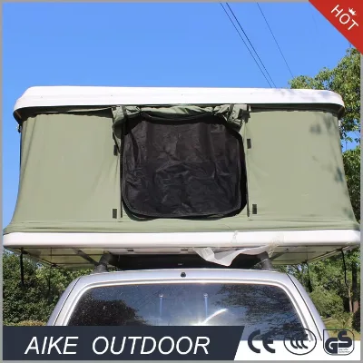 High Quality ABS Hard Shell Car Top Roof Tent Awning for 2 Persons Four-Season Use with Canvas Cover Magtower for Uptop Campers