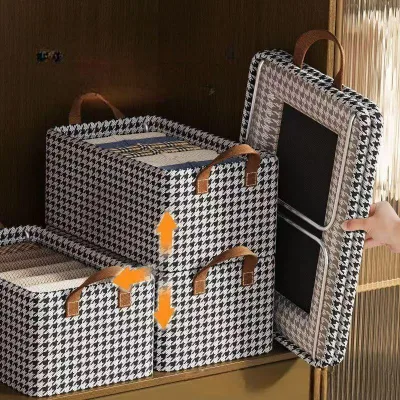 Foldable Storage Box Wardrobe Storage Box Layered Wardrobe Storage With Support