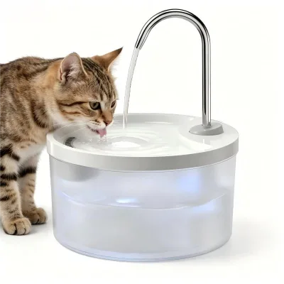 Eco-friendly ABS Automatic Circulating Filter Pet Water Fountain, USB Rechargeable Water Dispenser for Dogs & Cats