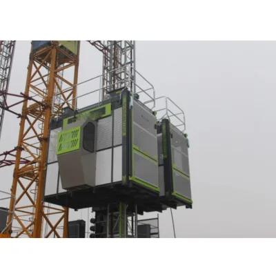 2Ton SC200/200 High Efficiency Construction Lifting Elevator Engine Pump Single/Double Cage Design 160m Max Height for Building