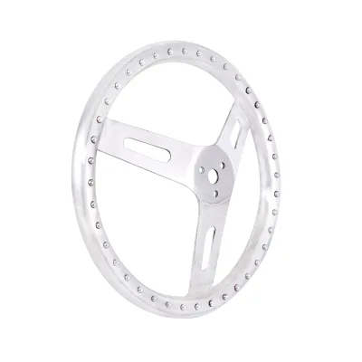 Standard Racing Hotrod Go Kart 13 Inch Aluminum Steering Wheel With Bump on Tube GRIP Dished Steering Wheel