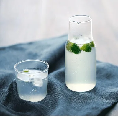 Factory selling clear One person drinking cold water bottle set juice tea beer Carafe glass pitcher with cup