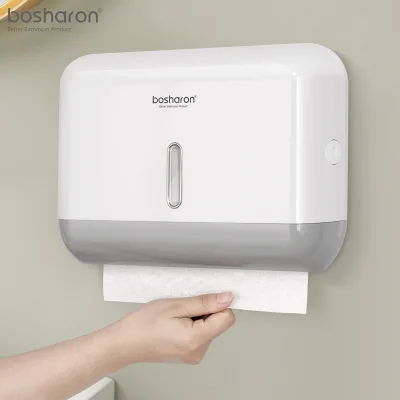 Factory Custom Bathroom Tissue Dispenser ABS Plastic Wall Mount Punch Free Paper Towel Dispenser for Kitchen Toilet Paper Holder