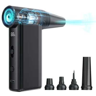 Kinzir AD51 Compressed Electric Mini for Fan 130000rpm 8000mah ABS Air Blower Multiple Nozzles Air Duster Phone Keyboard