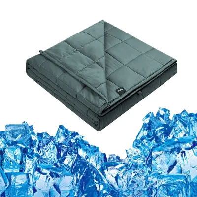 Wholesale Comforting Sleep Custom Size Color 100% Bamboo Oem Weighted Cooling Blanket With Cooling Fiber