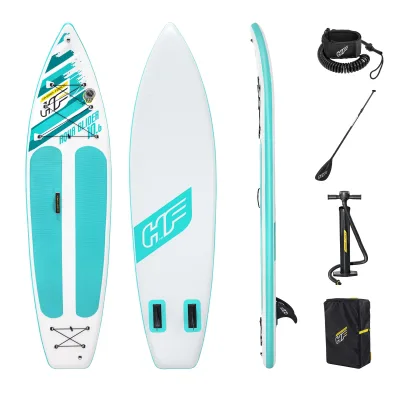 Best Way 65347 Hydro-Force Fins Surfboard Bag Flying Inflatable Sup Board Stand-Up Paddle Board
