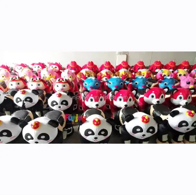 Attraction Battery Operated Safari Animal Ride on Panda Walking joy Ride for Shopping Mall Rental Business