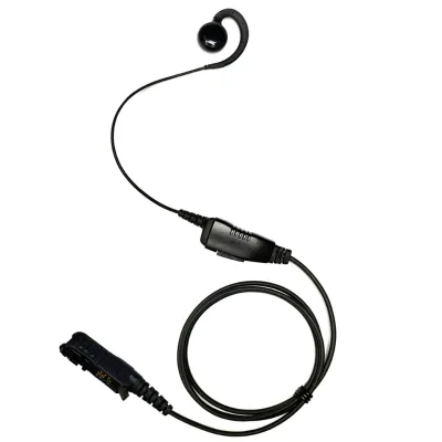 C Shape Over-ear Earpiece,Wired Earphone with Microphone and PTT for DP2400 XiR P6608 E8600 MTP3150 XPR3300E Portable Radios