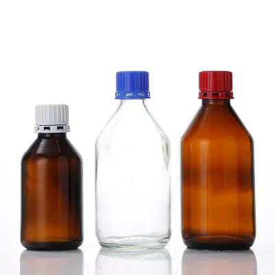 Laboratory 500ml Screw-thread Glass Sample Bottle