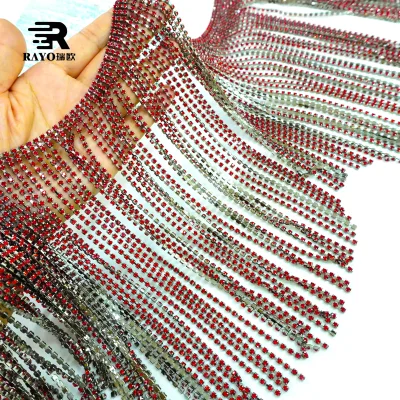 Rhinestone Chain Tassel Accessories 13cm Glow Dark Sew-On DIY Jewelry Decorative Chain Flowy Tassels Clothing Garments Crystal