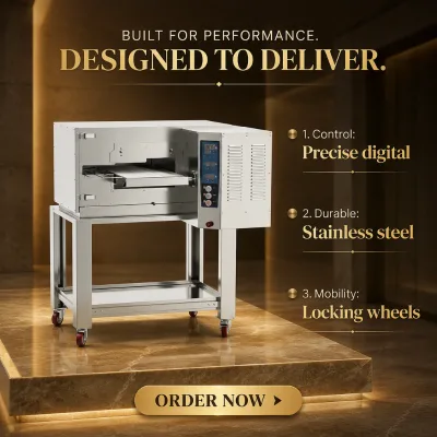 Advanced Crawler Barbecue Oven with Built-in Blower & High-Pressure Hot Air for Even Cooking