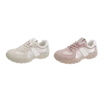 Women's Fashionable Korean Style Soft-Soled Heightening Training Shoes Versatile Autumn Running Ballet Forrest Gump Effect
