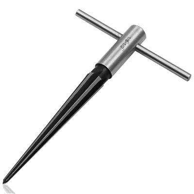 3-13mm Bridge Pin Hole Taper Reamer 1/8-1/2'' Tapered 6 Fluted Chamfer Reaming Woodworker Hand Cutting Tool Kit for Wood