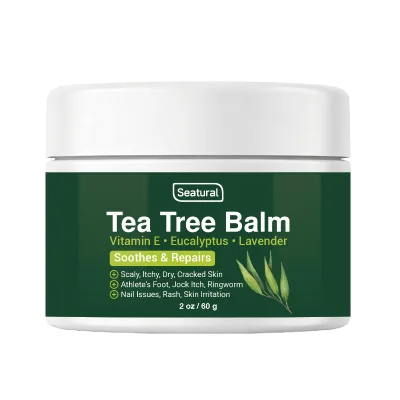 Private Label Remedy Balm with Tea Tree Oil Lavender and Eucalyptus Nourishing Foot Balm