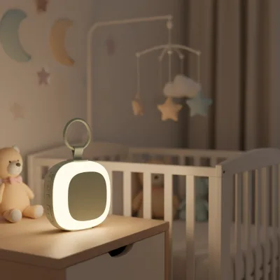 Portable Rechargeable Baby White Noise Machine Night Light RGB LED Battery 5W Soothing Sounds Audio Sleep Aid