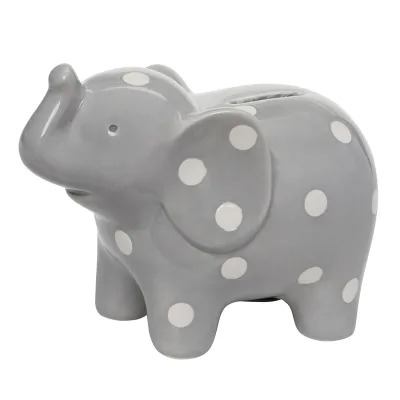 Novelty Kids Favorite Gift Ceramic Elephant Shaped Coin Saving Bank