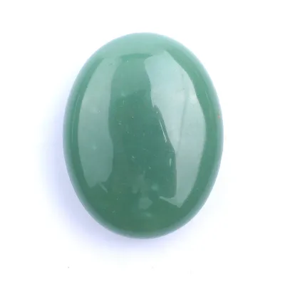 HY Factory Direct Oval Shape Hot Spa Massage Tool Soap Massage Stone Healthcare Energy Stone SPA Green Aventurine Jade Hot Stone