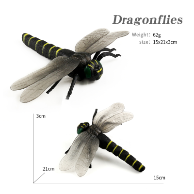 Bulk 8 Inches Garden Decoration Dragonfly Toy Plastic Insect Model