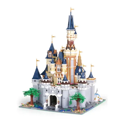 High Quality Mould King 13132 Princess Castle Model Sets Street View 3d Building Blocks for Girls Christmas Gifts
